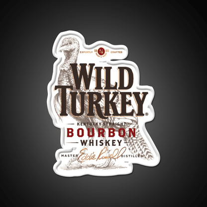 Retro Wild Turkey Premium Whiskey Drink Bar Led Neon Sign Rgb Color - Shineneon