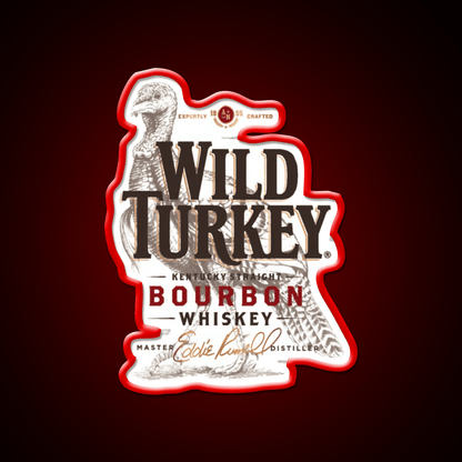 Retro Wild Turkey Premium Whiskey Drink Bar Led Neon Sign Rgb Color - Shineneon