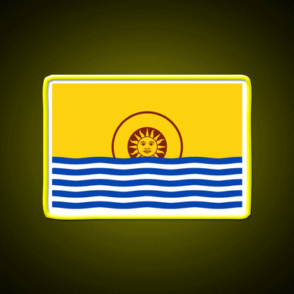 Revacholian Nationhood Flag Party Drink Tequila Led Neon Sign Rgb Color - Custom LED neon sign front view