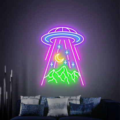 Revamp Your Space Ufo Mountain Led Neon Sign | Shineneon