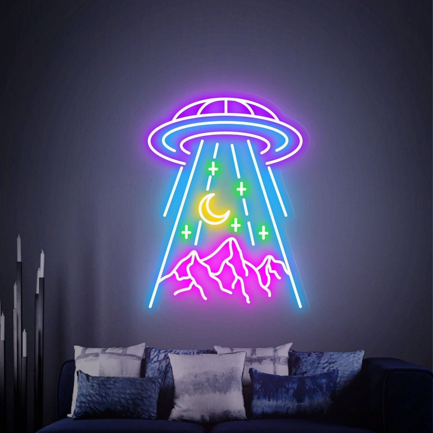 Revamp Your Space Ufo Mountain Led Neon Sign | Shineneon