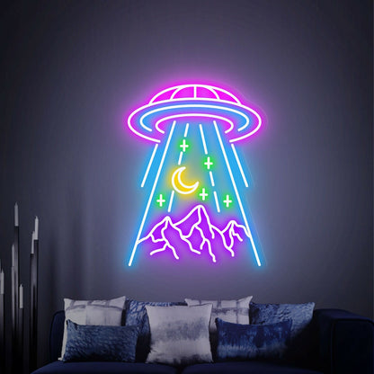Revamp Your Space Ufo Mountain Led Neon Sign | Shineneon