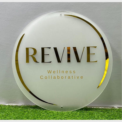 Revive Acrylic Business Logo Sign - Shineneon