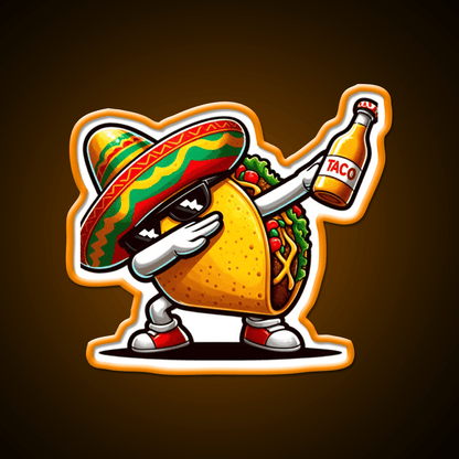 Rgb Color Lets Fiesta Mexican Taco Neon Sign - Shineneon