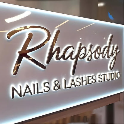 Rhapsody Nails Studio 3D Backlit Channel Letters Led Light Sign - Shineneon