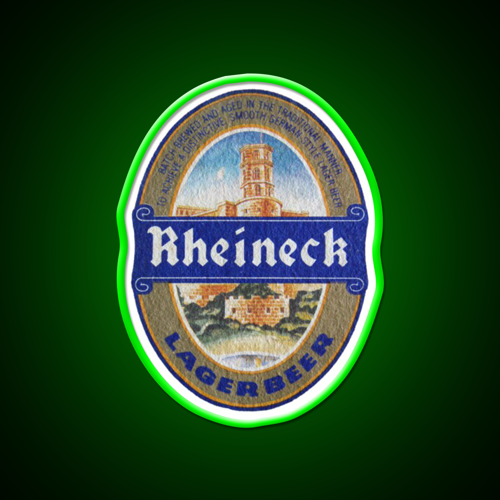 Rheineck Lager Coaster Beer Bar Decor Led Neon Sign Rgb Color - LED neon sign view 8