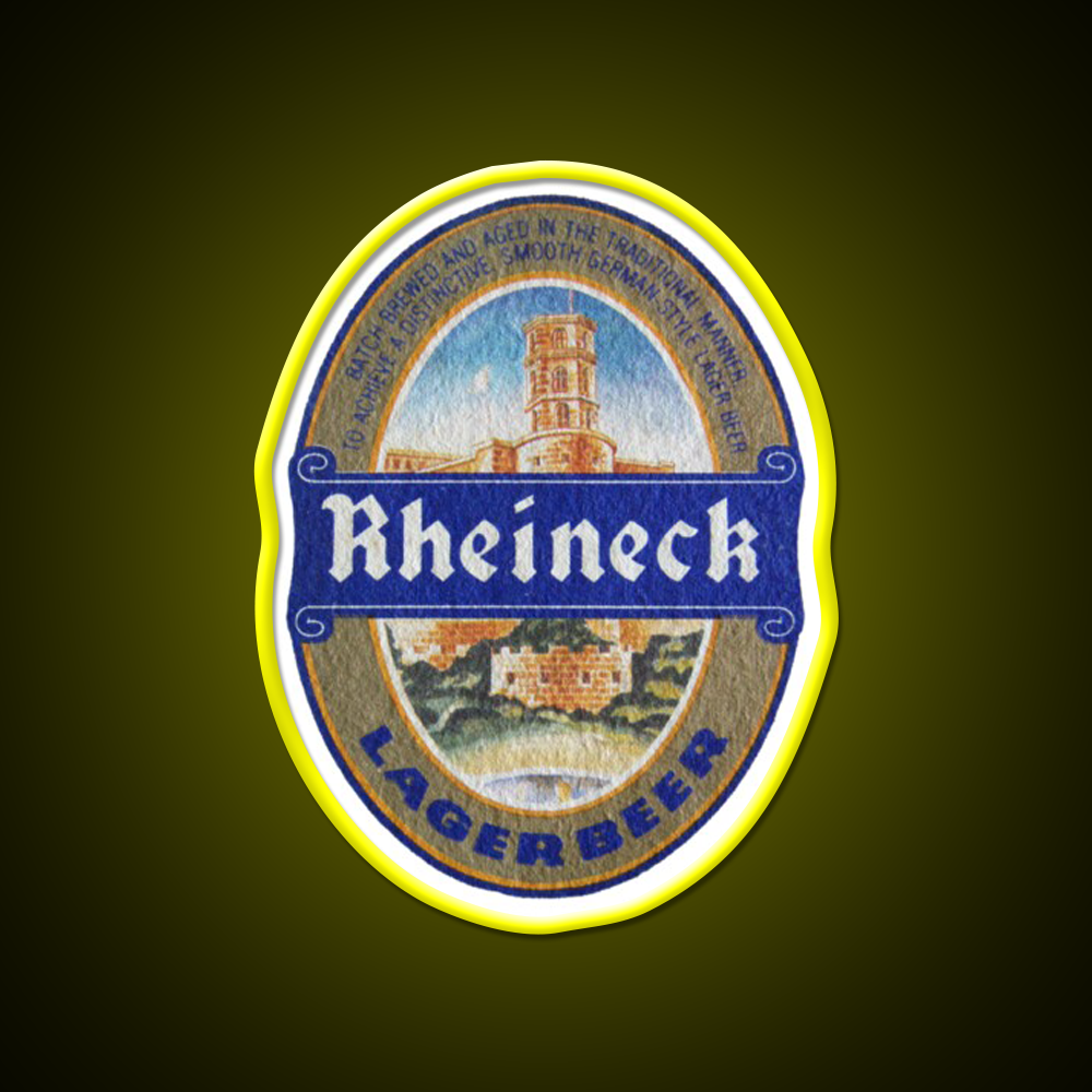 Rheineck Lager Coaster Beer Bar Decor Led Neon Sign Rgb Color - LED neon sign view 7