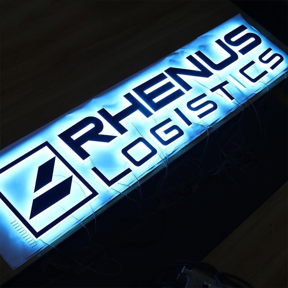 Rhenus Logistics 3D Backlit Letters Business Metal Led Sign - Shineneon