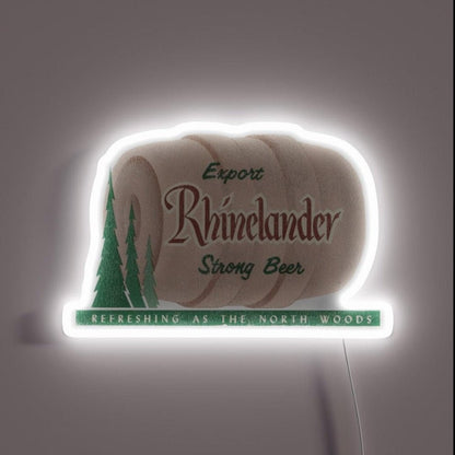 Rhinelander Beer Retro Defunct Wisconsin Breweriana Led Neon Sign - Shineneon