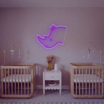 Rhino Head Led Neon Sign For Bars Offices And Modern Home | Shineneon