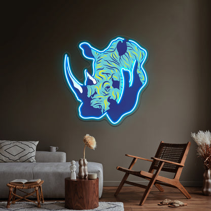 Rhino Wall Artwork Neon Signs Wall Artwork Neon Signs