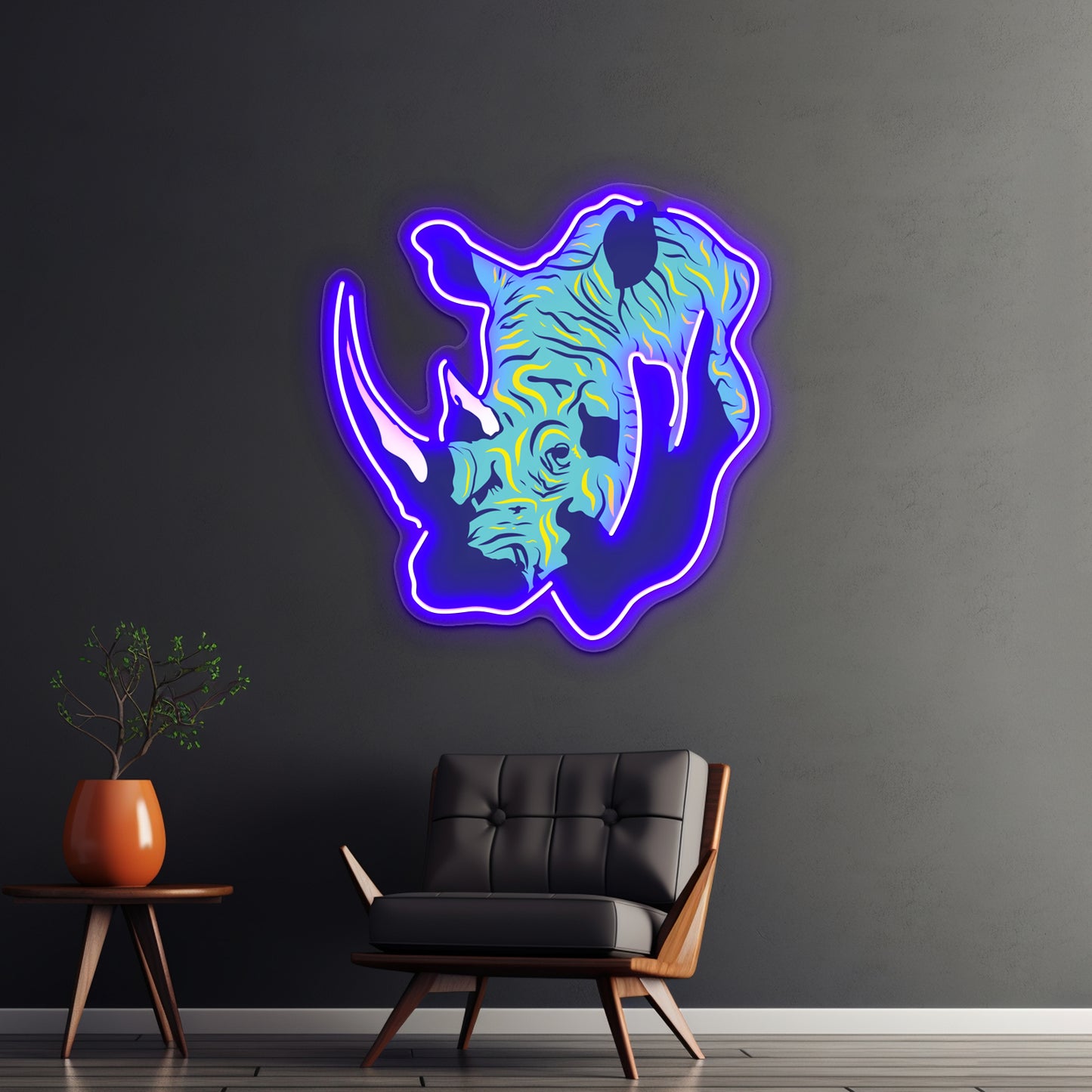 Rhino Wall Artwork Neon Signs Wall Artwork Neon Signs