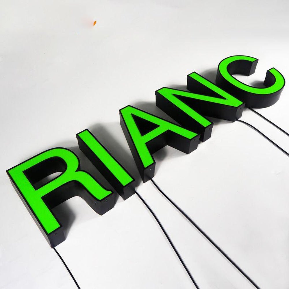 Rianc 3D Frontlit Letters Metal Led Sign - Shineneon