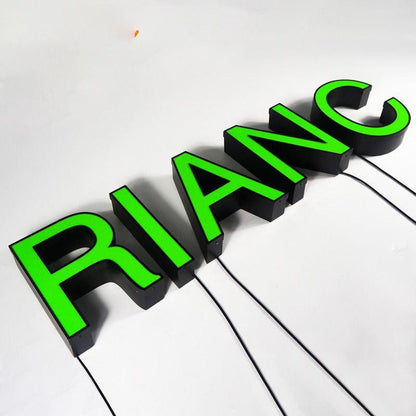 Rianc 3D Frontlit Letters Metal Led Sign - Shineneon