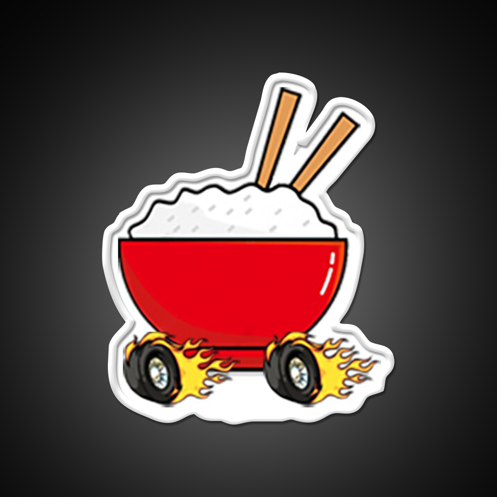 Rice Bowl Led Neon Sign Chinese Food Rgb Color