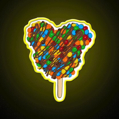Rice Krispie Pop Snack Food Led Neon Sign Rgb Color - Custom LED neon sign front view