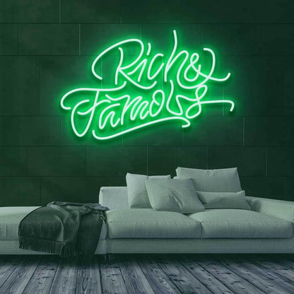 Rich And Famous Led Neon Sign | Shineneon