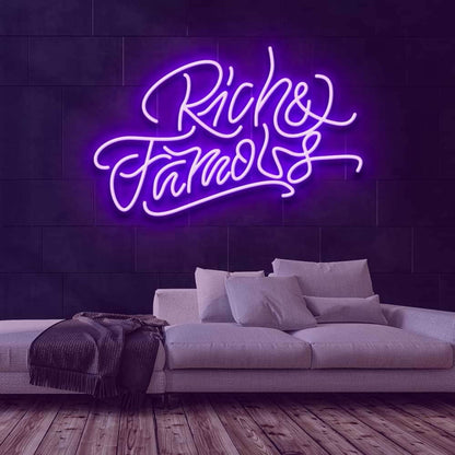 Rich And Famous Led Neon Sign | Shineneon