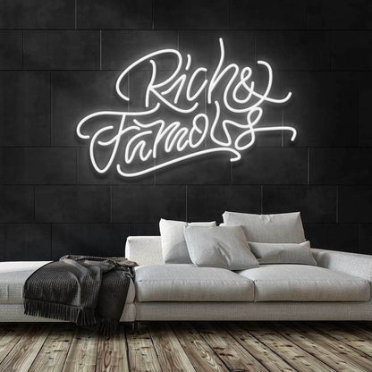 Rich And Famous Led Neon Sign | Shineneon