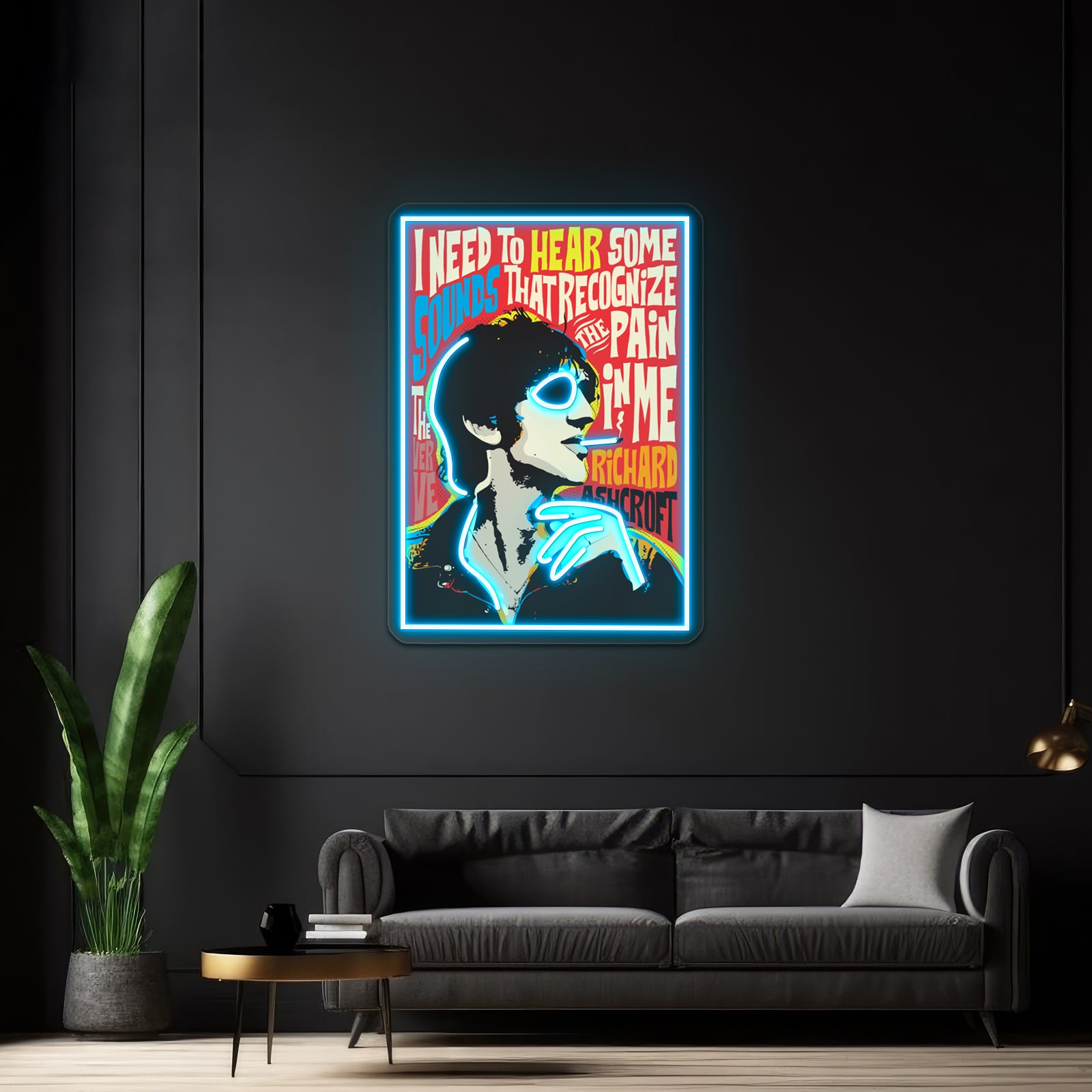 Richard Ashcroft Pop Art Quote Artwork Led Neon Signs | Shineneon