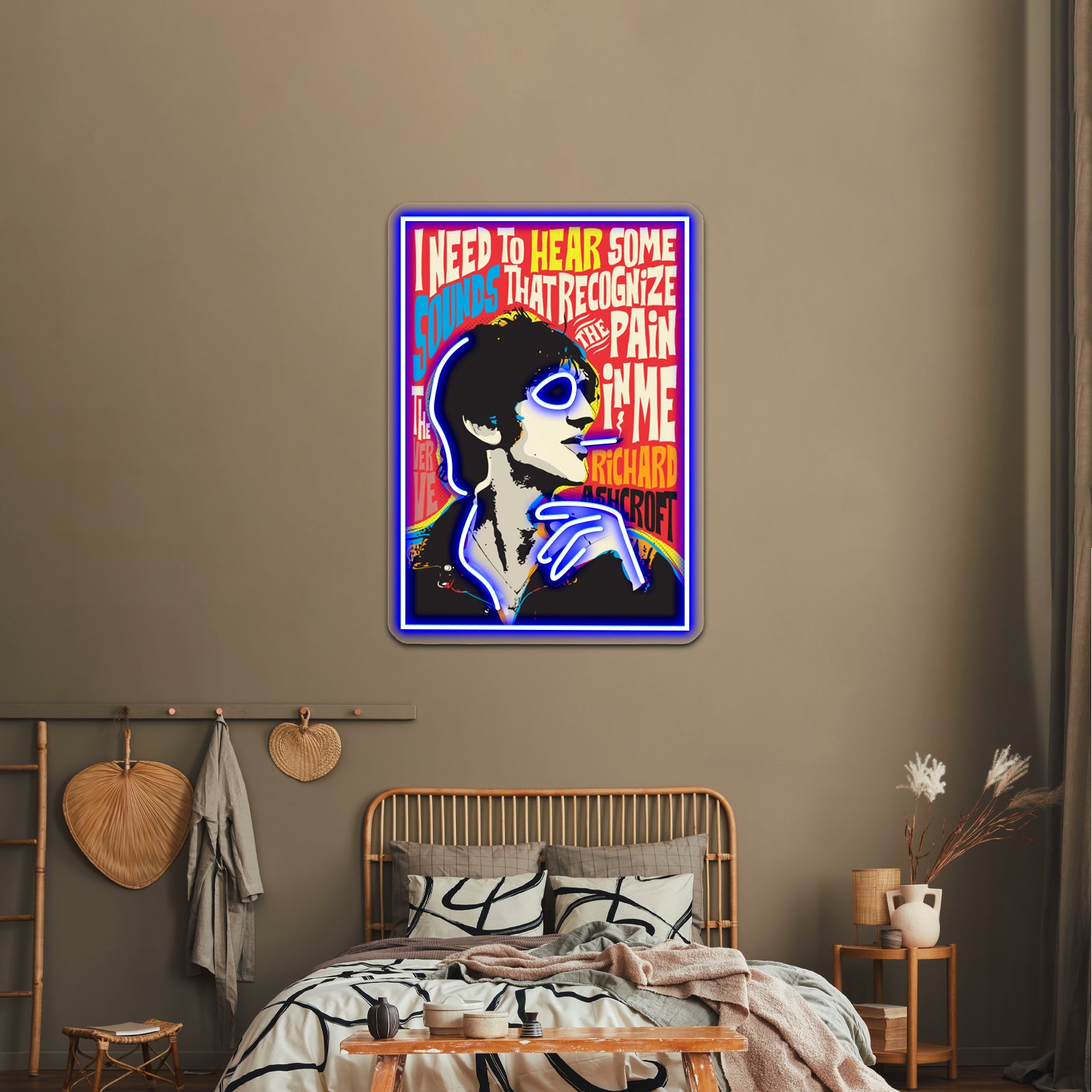 Richard Ashcroft Pop Art Quote Artwork Led Neon Signs | Shineneon