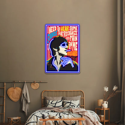 Richard Ashcroft Pop Art Quote Artwork Led Neon Signs