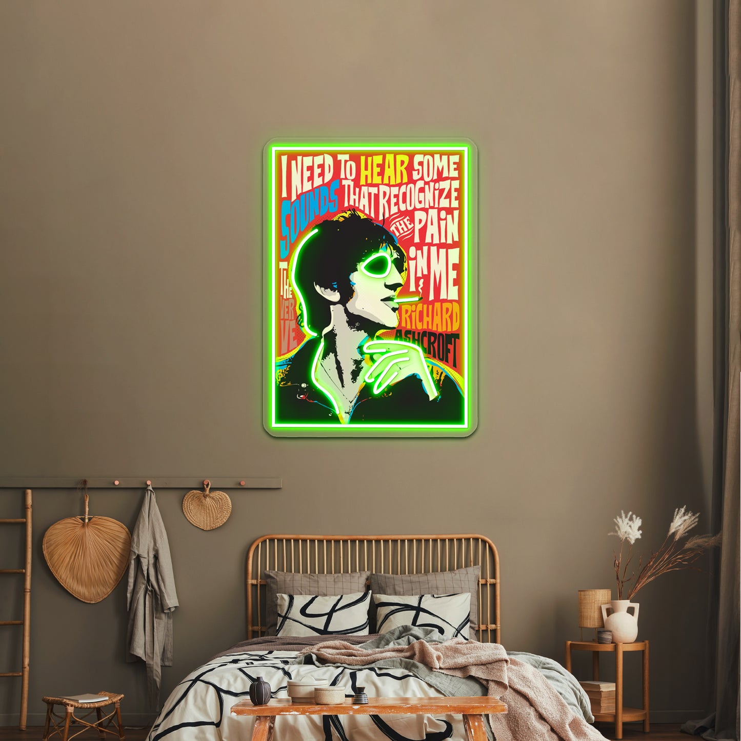 Richard Ashcroft Pop Art Quote Artwork Led Neon Signs