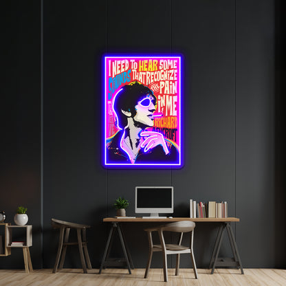 Richard Ashcroft Pop Art Quote Artwork Led Neon Signs