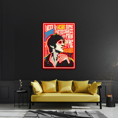 Richard Ashcroft Pop Art Quote Artwork Led Neon Signs