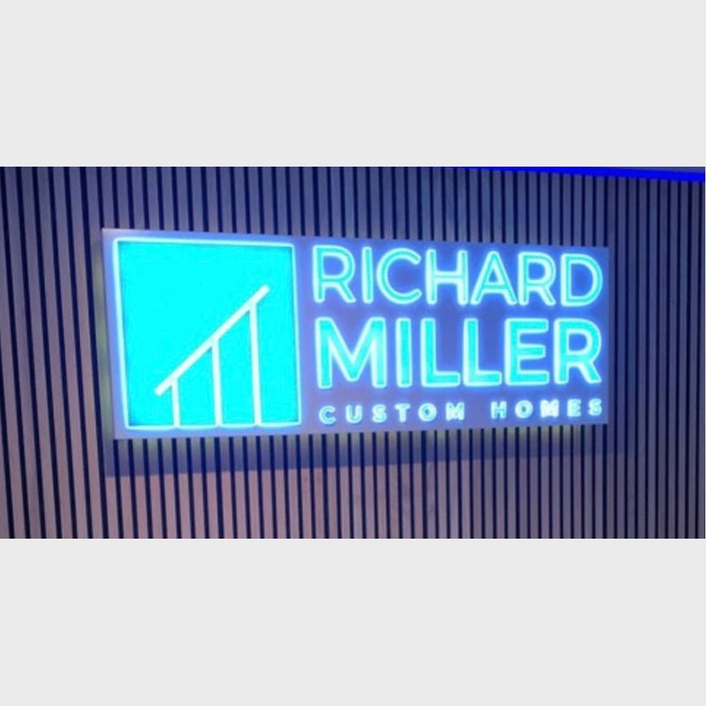 Richard Miller 3D Frontlit And Backlit Channel Letter Led Light Sign - Shineneon