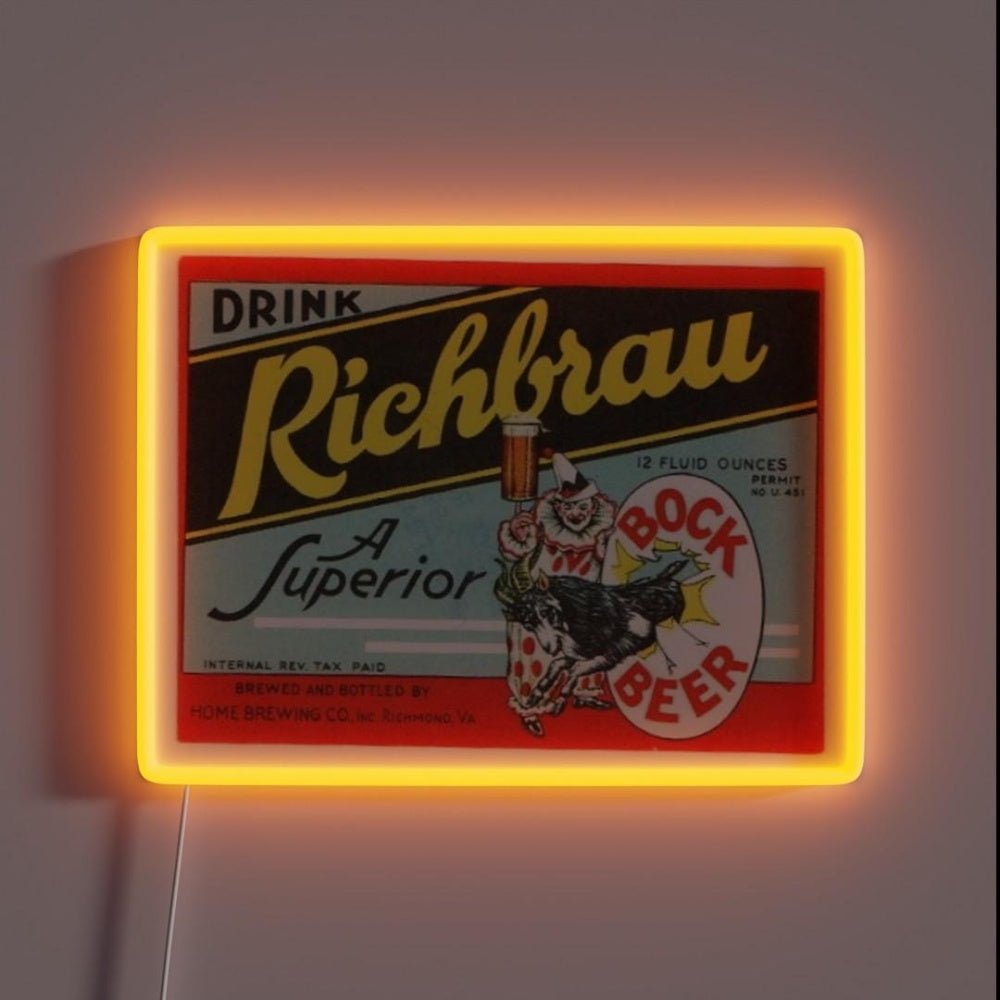 Richbrau Bock Beer Rgb Led Neon Sign - Shineneon