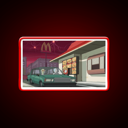 Rick Fast Food Led Neon Sign For Burger Place Rgb Color - Shineneon
