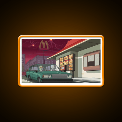 Rick Fast Food Led Neon Sign For Burger Place Rgb Color - Shineneon