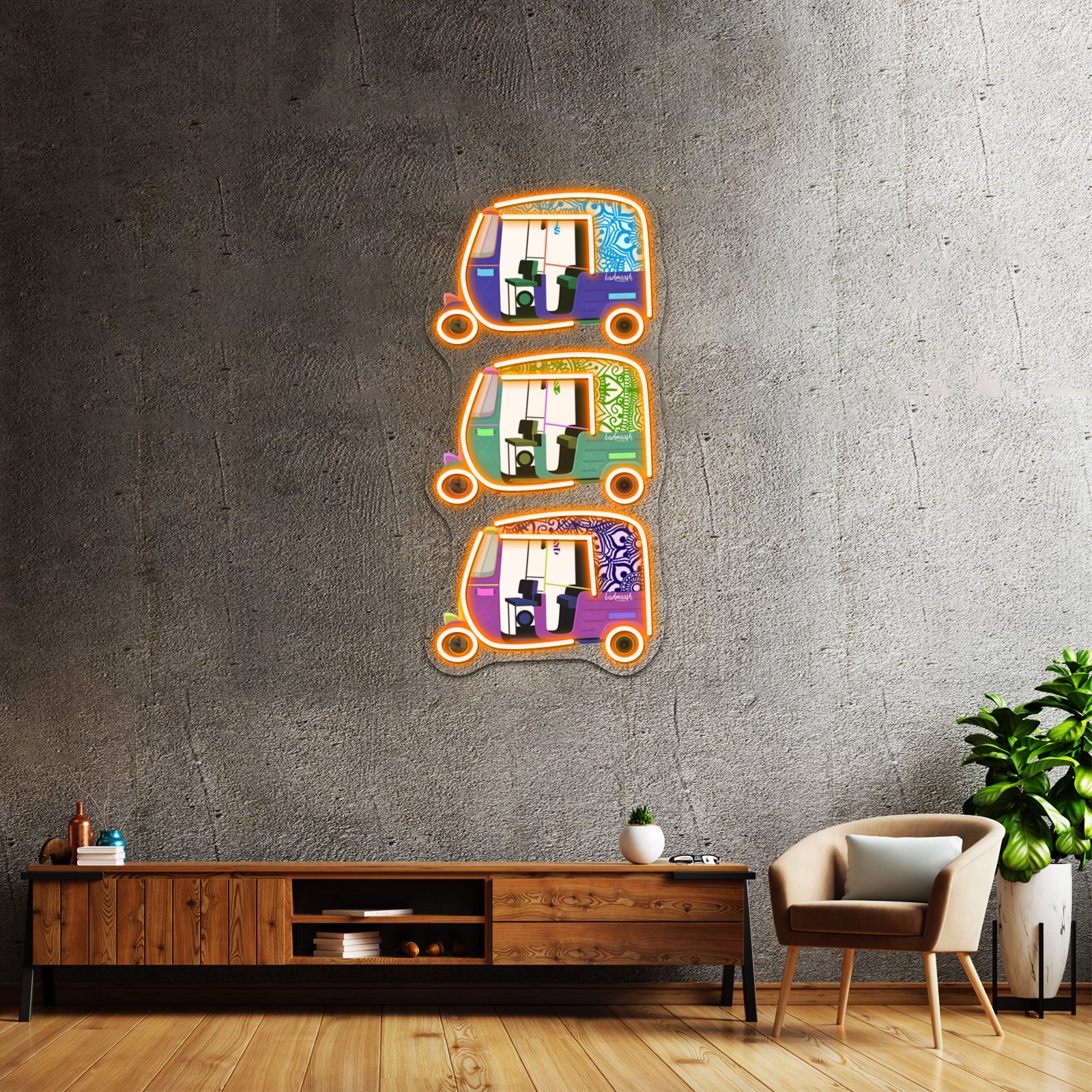 Rickshaw X Suhenna Creations Artwork Led Neon Signs | Shineneon