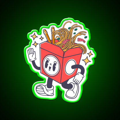 Ricky The Ramen Box Led Neon Sign Chinese Food Rgb Color