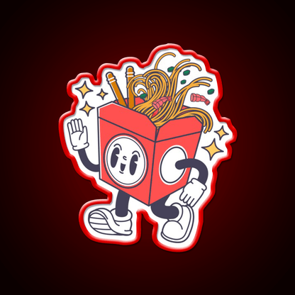 Ricky The Ramen Box Led Neon Sign Chinese Food Rgb Color - Shineneon