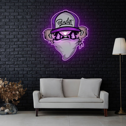 Riddler Drawing Purple Led Neon Sign X Acrylic Artwork - Shineneon