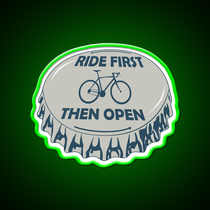 Ride First Then Open Beer Bar Decor Led Neon Sign Rgb Color - LED neon sign view 8