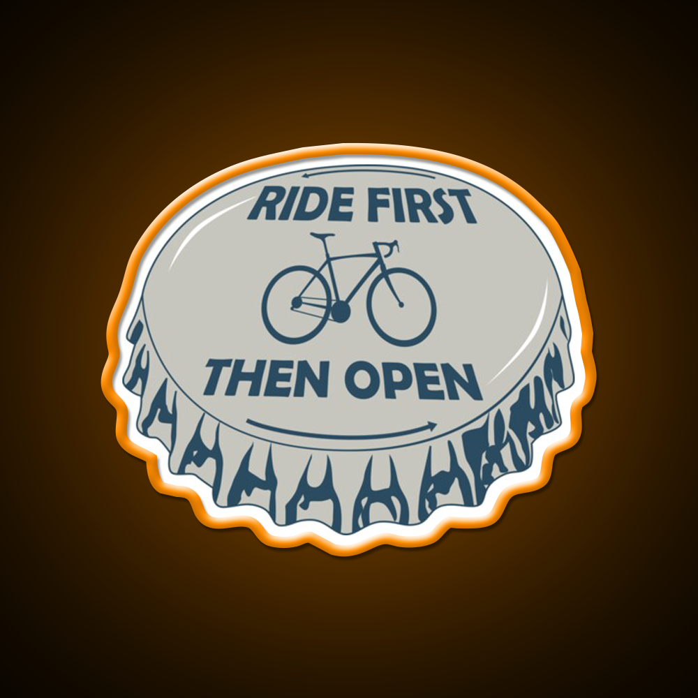 Ride First Then Open Beer Bar Decor Led Neon Sign Rgb Color - LED neon sign view 6