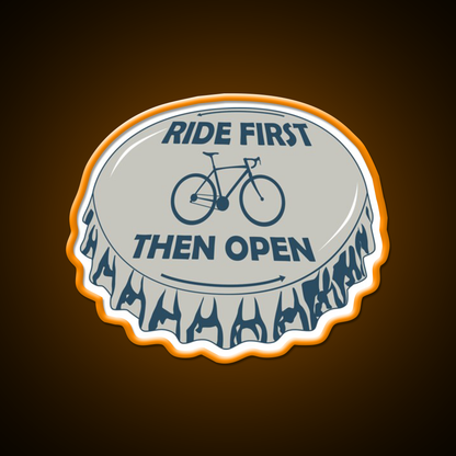 Ride First Then Open Beer Bar Decor Led Neon Sign Rgb Color - LED neon sign view 6