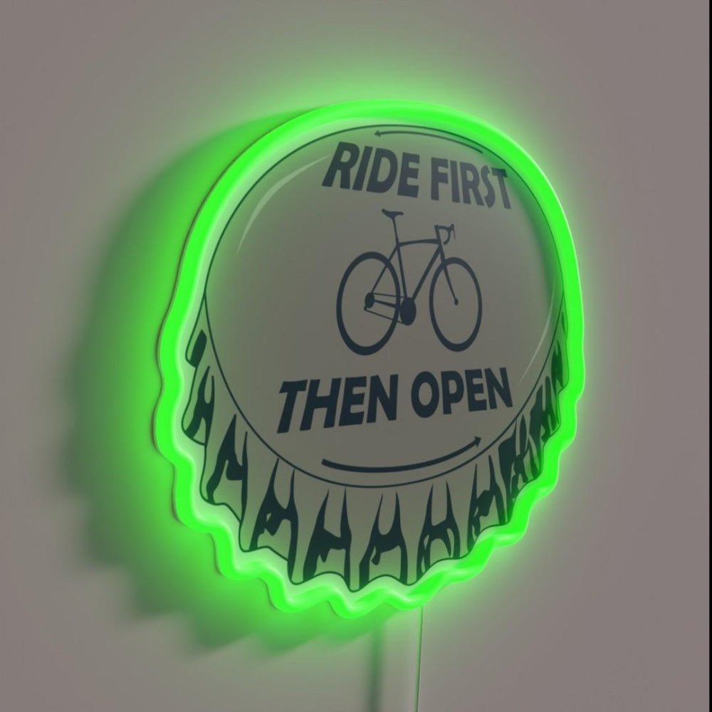 Ride First Then Open Rgb Led Neon Sign - Shineneon