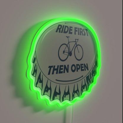 Ride First Then Open Rgb Led Neon Sign - Shineneon