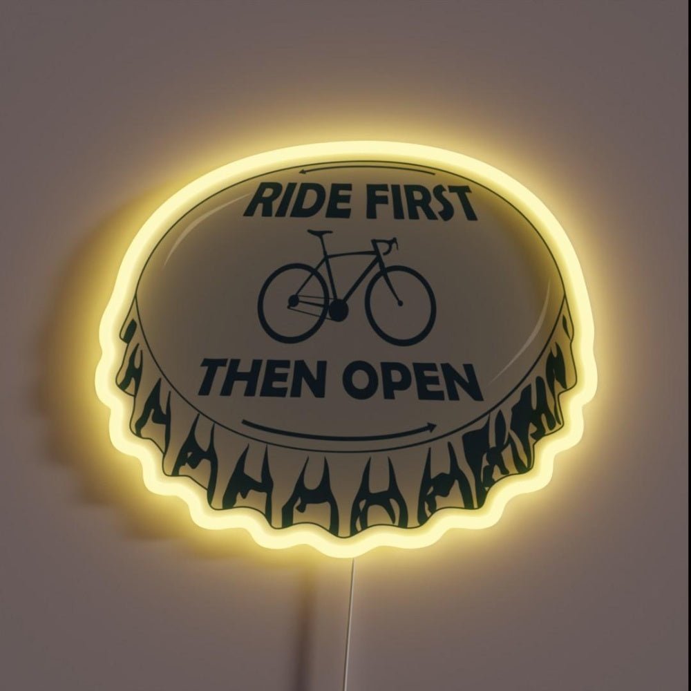 Ride First Then Open Rgb Led Neon Sign - Shineneon