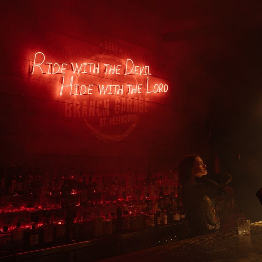 Ride With The Devil Hide With The Lord Led Sign Business Neon Sign - Shineneon
