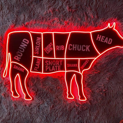 Riding Cowboy Blue Red Yellow Led Neon Sign For Western Themed Decor | Shineneon