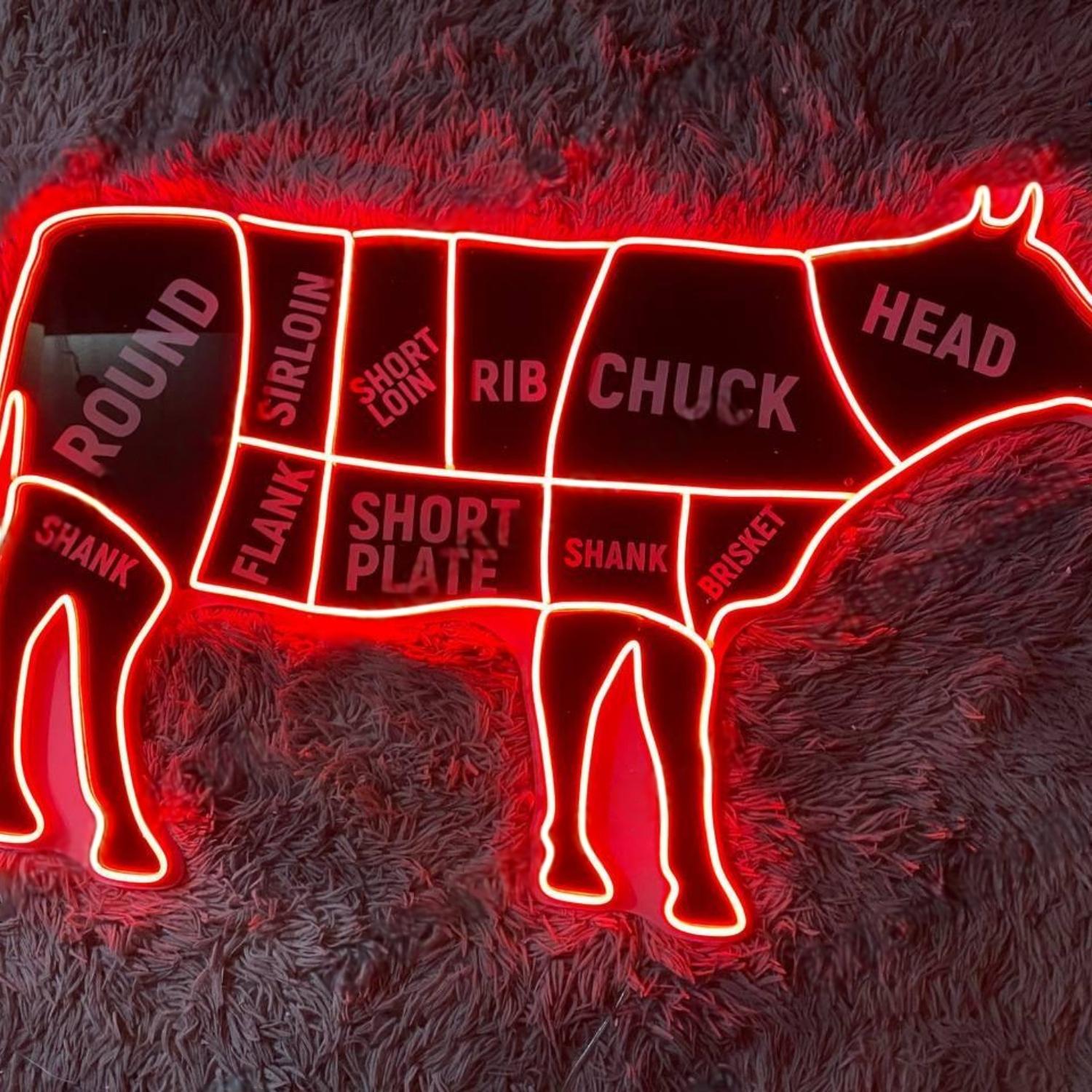 Riding Cowboy Blue Red Yellow Led Neon Sign For Western Themed Decor | Shineneon