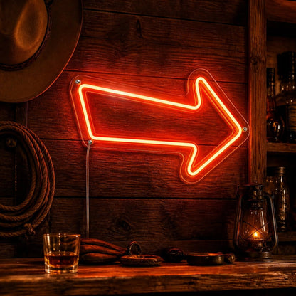 Right Arrow Vintage LED Neon Sign - Shineneon