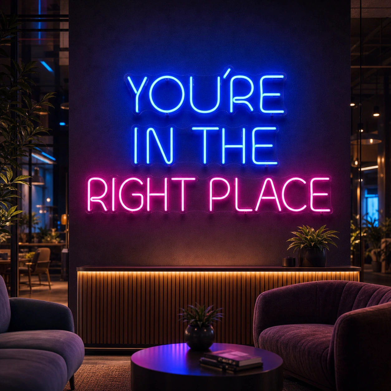 Right Place LED Neon Sign Garage Man Cave Neon Sign high-converting product image