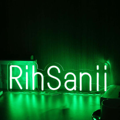 Rihsanii Green Led Neon Sign - Shineneon