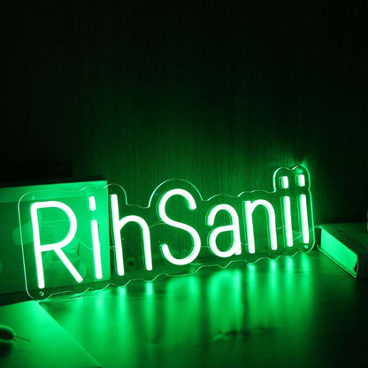 Rihsanii Green Led Neon Sign - Shineneon